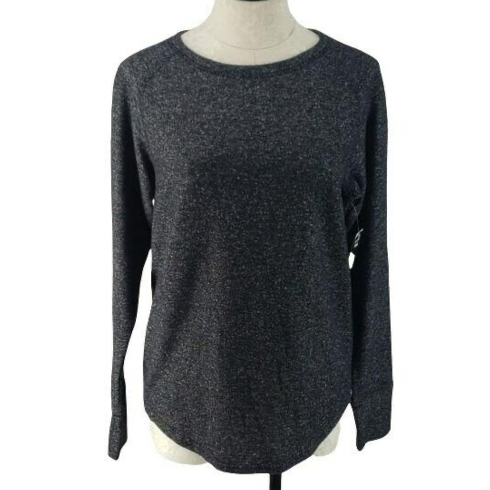 NWT Charcoal Crew Neck High Low Knit Long Sleeve